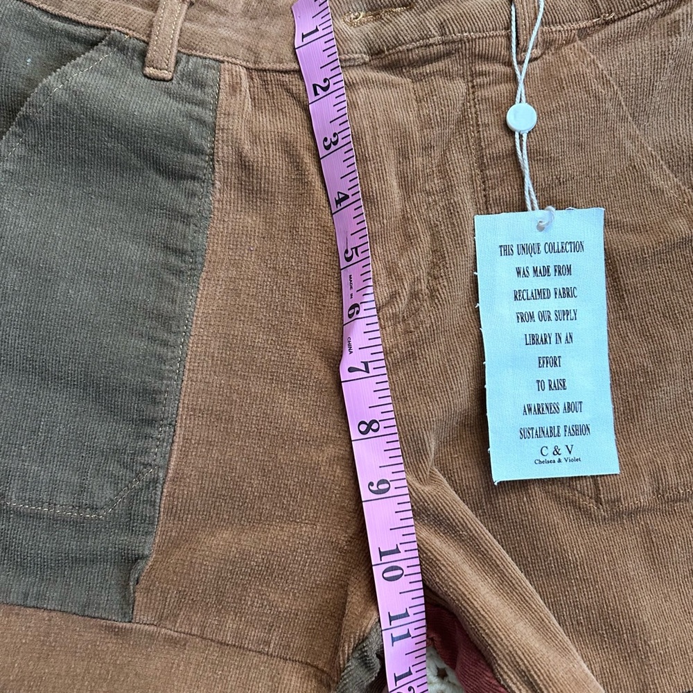 Chelsea & Violet Multicolor Patchwork Flare Jeans - Picture 6 of 9